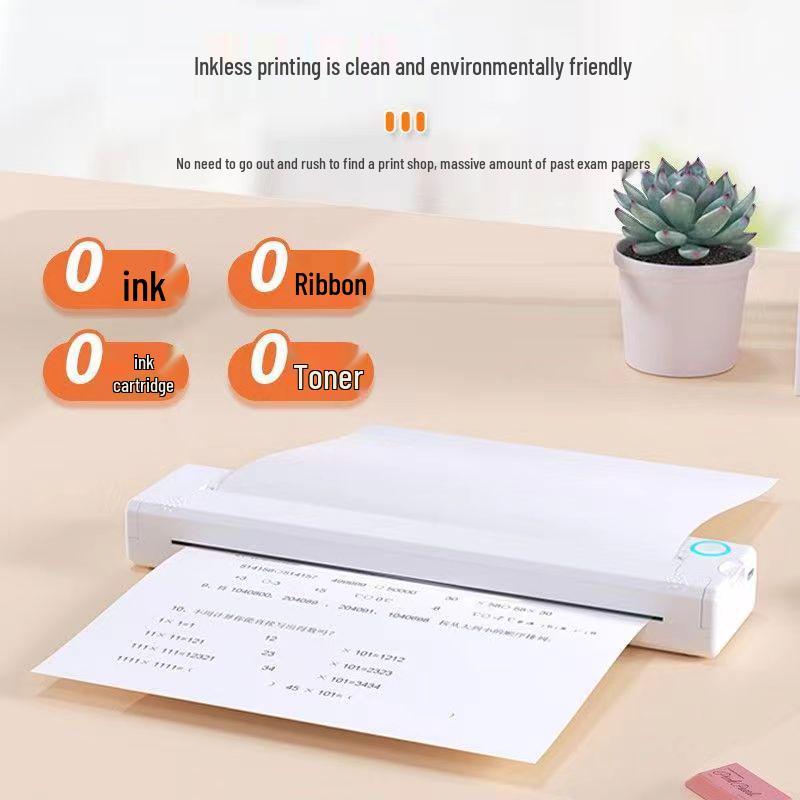 A4 Portable Bluetooth Thermal Tattoo Printer for Home, Office, or Students - Inkless & Mini