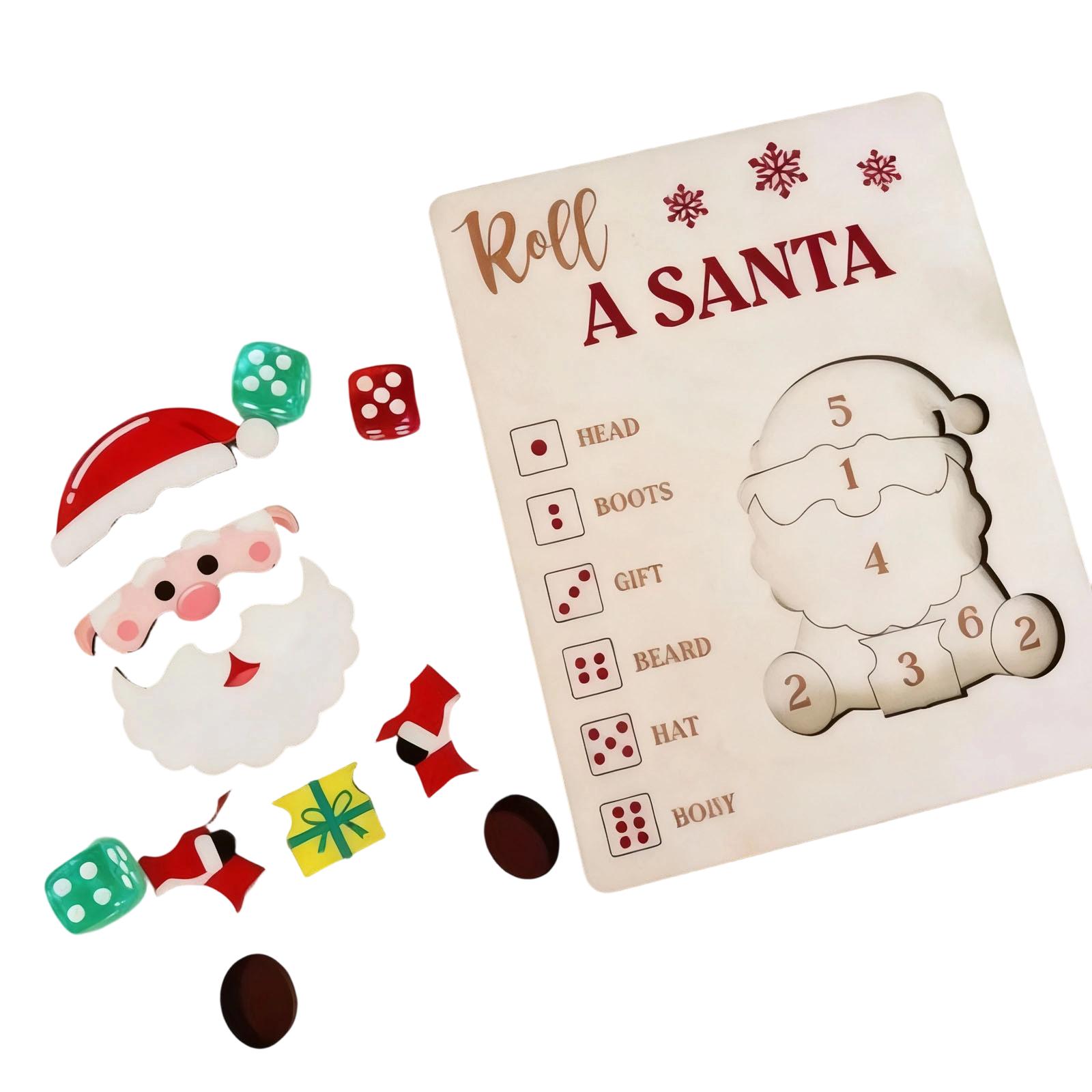 

Christmas Roll A Santa Puzzle Game One Size
