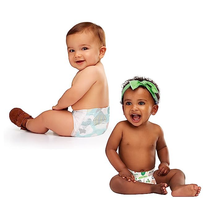 Honest Company Baby Diapers Size 1 80 Pieces Balloon Banyard Pattern Additive-free (Tape Type) (3~6kg) &