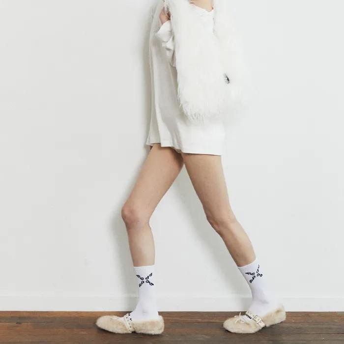 Chunky Cotton Socks_White