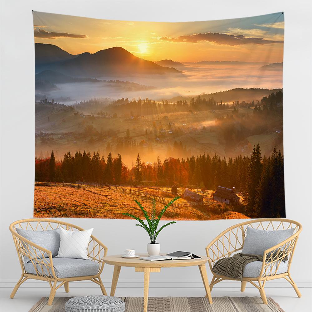 

Домашний декор, гобелен, природный пейзаж, море, горы, путешествие, пляжная комната, декоративный настенный ковер в стиле бохо, праздничный настенный гобелен 230x180 см 200x150cm