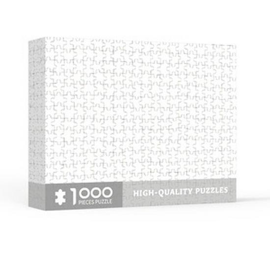 1000-Piece Mini White Jigsaw Puzzle for Adults