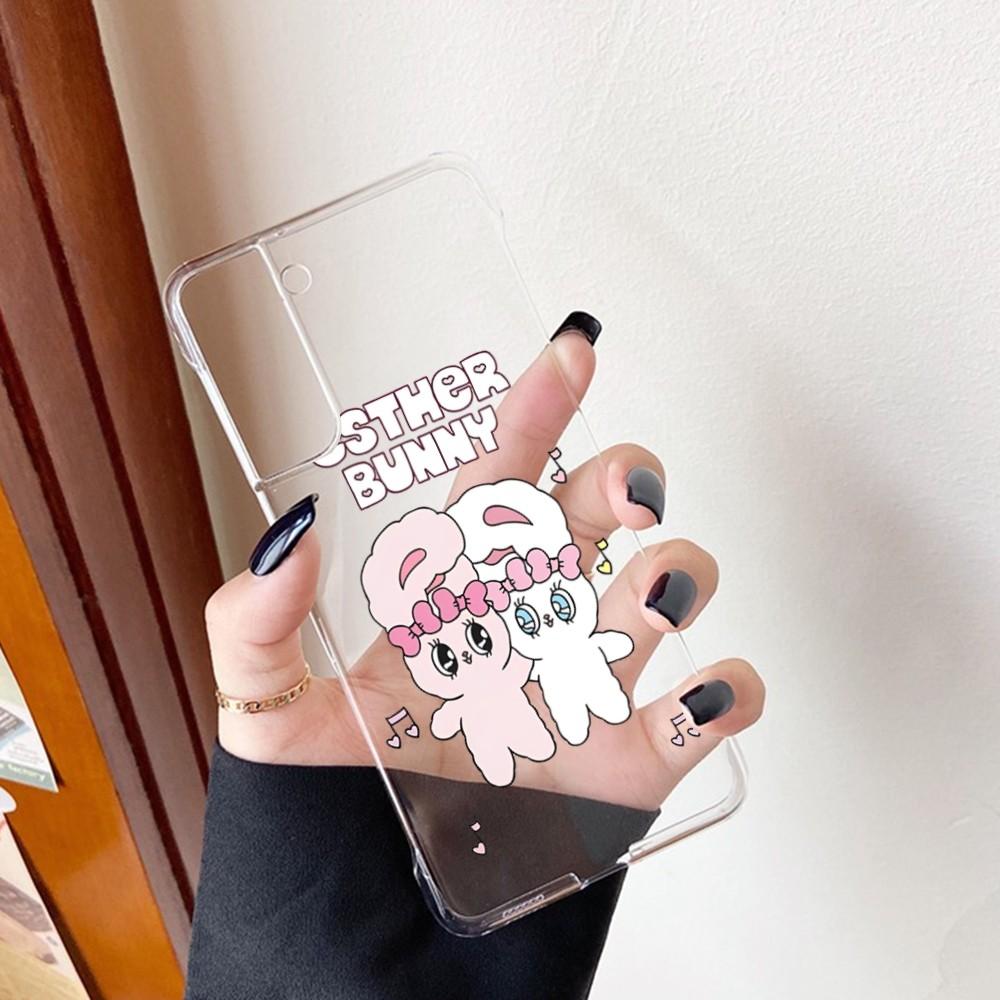 Чехол для телефона Korea Esther Bunny Cute для Samsung A12 21 30 31 51 52 70 71 для Redmi8 9 10 для Honor10 70 50 прозрачный чехол Samsung A30