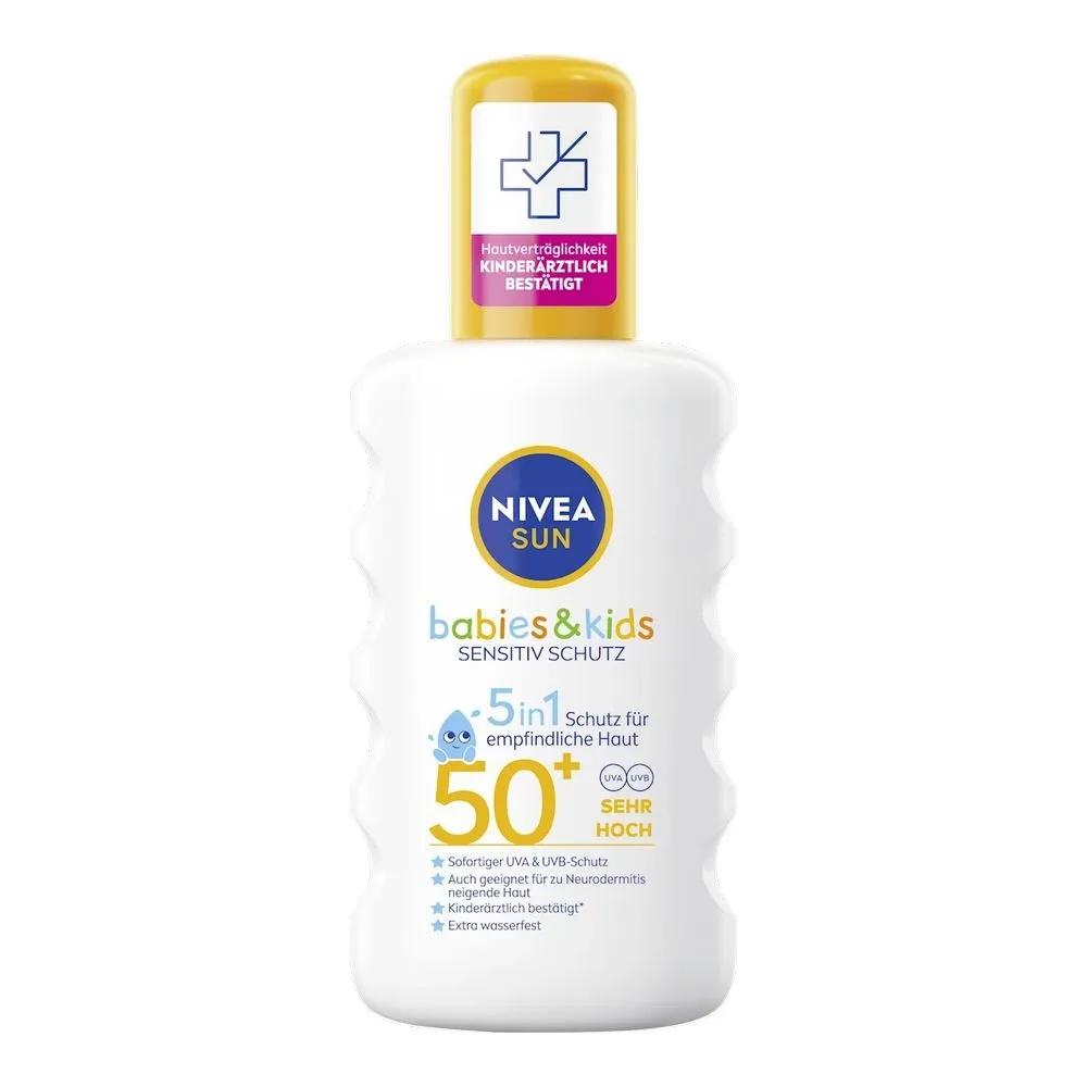 German Nivea Baby & Kids Sun Lotion Spray LSF50 200ml