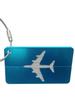 Aluminum Alloy Airplane Luggage Tag - Metal Baggage ID Card for Suitcase