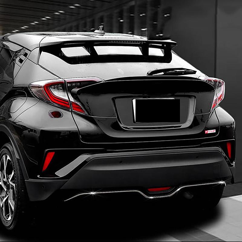 Auto Styling 1 STÜCKE Rot Kunststoff Hinten Schwanz Bremse Lampe Reflektor Panel Abdeckung Trim Für Toyota C-HR CHR 2016-