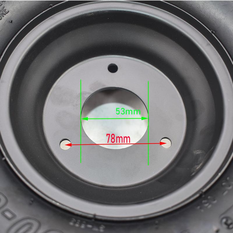 14x5.00-6 14x4.10-6 Off-road Wheels with 3 Holes Black Rim Hub For Off-Road ATV QUAD Buggy Mower Go-kart