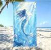 Fantasy Mermaid Underwater Beach Towel, Large Microfiber Sand Free Quick Dry Towel for Summer Vacation