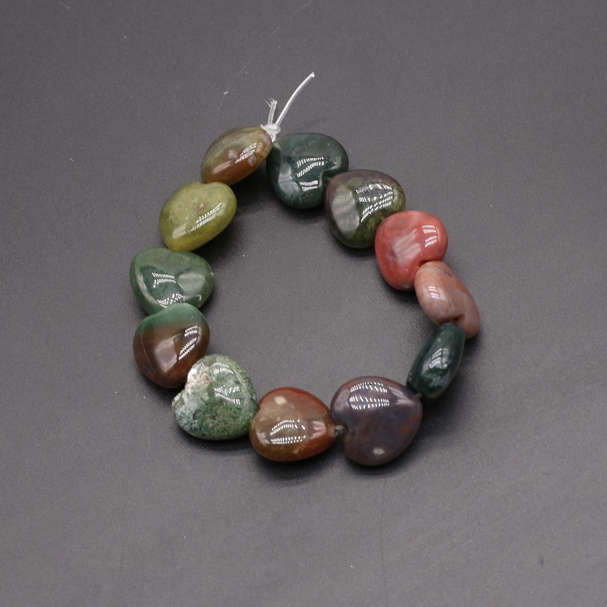 

Изолирующие бусины из натурального камня, агаты/малахитовые бусины в форме сердца для изготовления ювелирных изделий, ожерелье, браслет, серьги, аксессуары 16x16mm