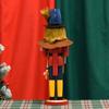 Christmas Nutcrackers Ornament Small Wooden Soldier Christmas Decorations Nutcrackers Figure Ornament for Table Shelf