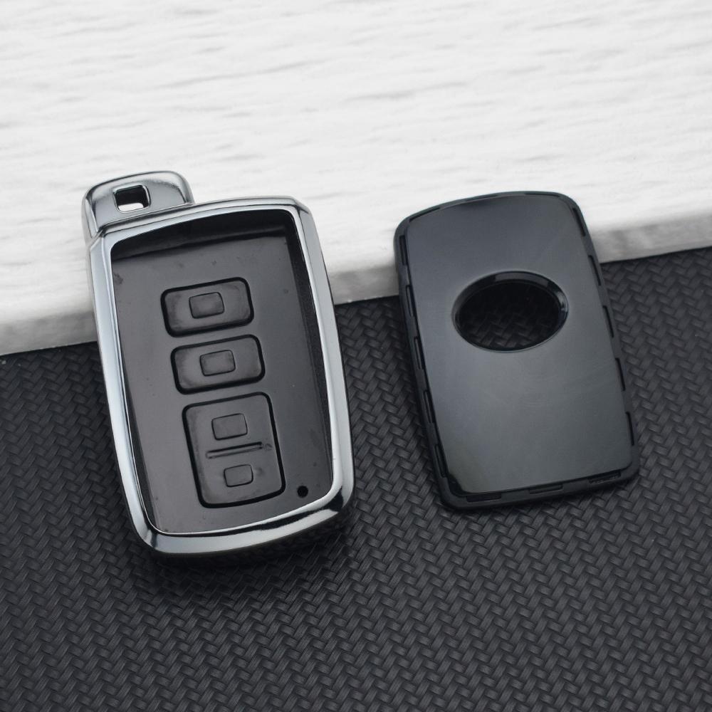 Soft TPU Car Key Case Cover for Toyota Camry RAV4 Corolla Highlander Avalon Smart Key Protector Holder Keychain Accessories