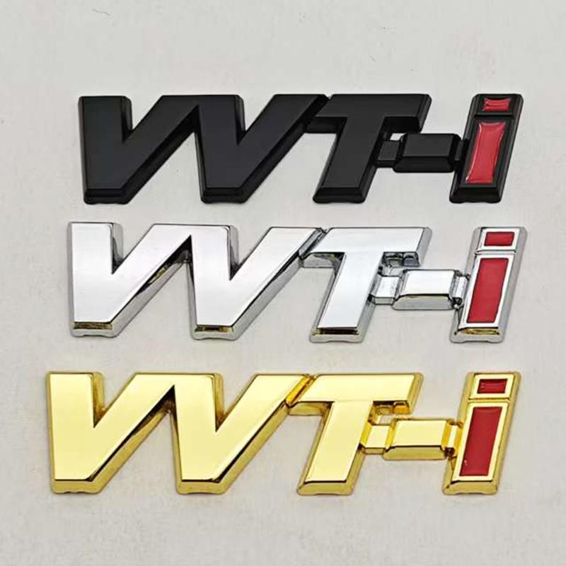 3D Metal VVTI Emblem Rear Trunk Car Sticker Fender Badge Decal For TOYOTA VVT-i Camry COROLLA YARiS Rav4 PRIUS Auto Accessories