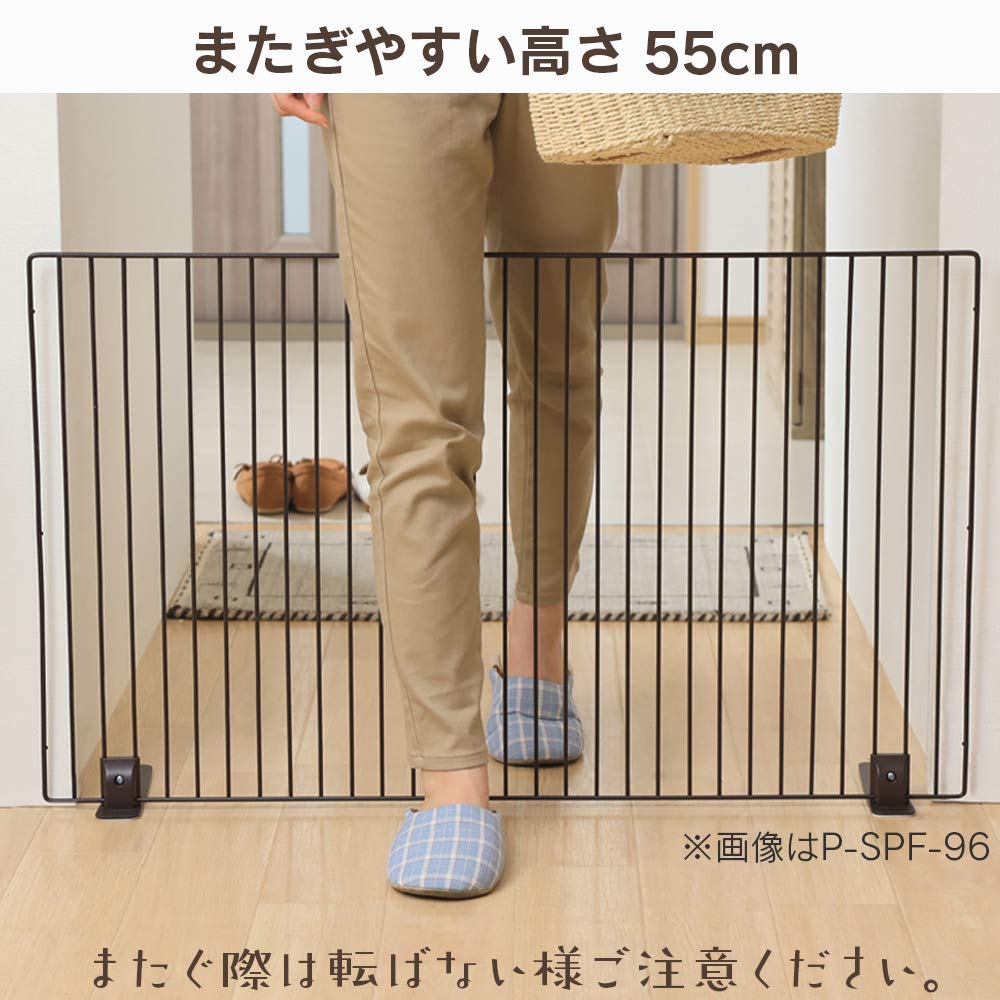 Iris Ohyama Pet Fence Pet Gate P-SPF-96 White/90cm Wide (High Type) 90cm Wide x 55cm High