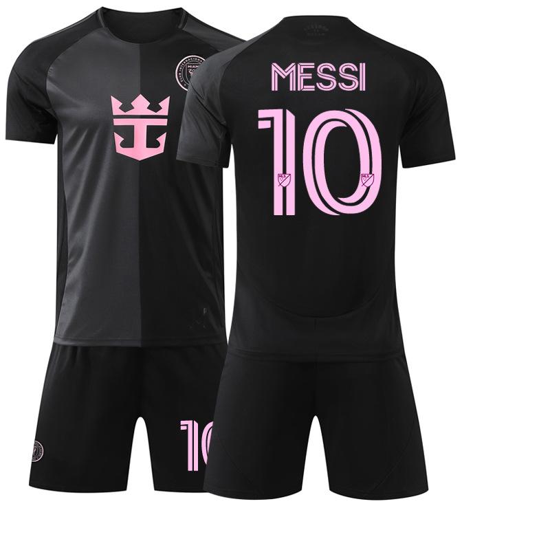 2526 New Miami away black No. 10, football jersey set 9 Suarez sports jersey #16