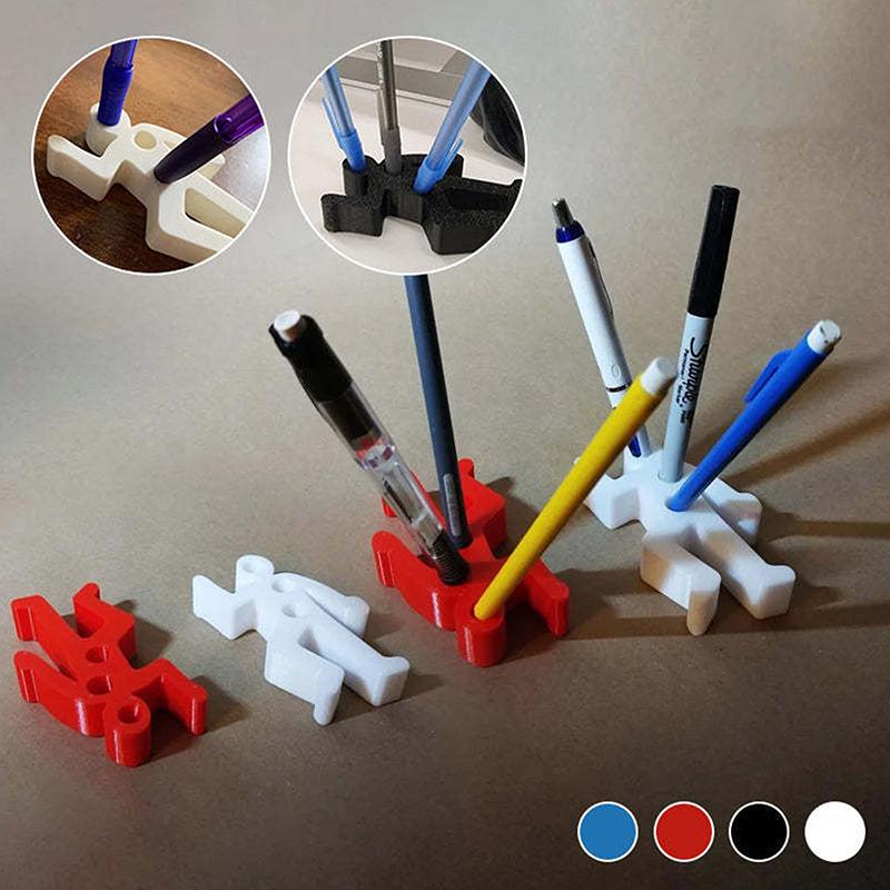 Creative Crime Scene Desk Organizer Lightweight Plastic Pen Container Office Supplies Funny Crime Scene Human Pen Container