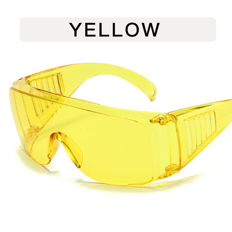 Large frame transparent goggles Personalized Internet celebrity glasses frame, Songkran goggles riding concave flat glasses