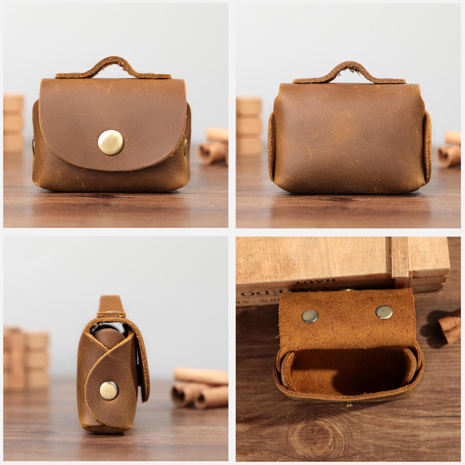 Сумка для монет из коровьей кожи — фото 5