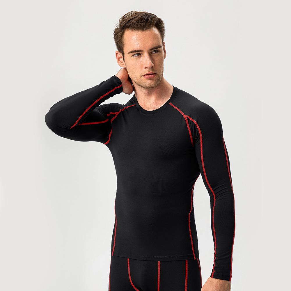 Shirt Men'S Fashionable Slim Fit Solid Color Long Sleeved Business Cotton And Linen Men'S Casual Sports Fitness Base Clothes Top