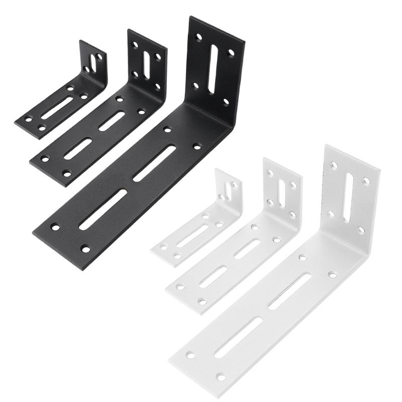 Kitchen Cabinet Support Brackets Thickened Steel Right Angles Corners Brace Heavy Duty L Shelf Bracket Easy to Install