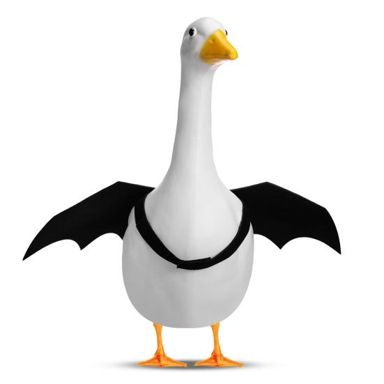 Halloweenský husí outfit Pavouk Netopýr Husí socha Kostým Husí oblečení s popruhy