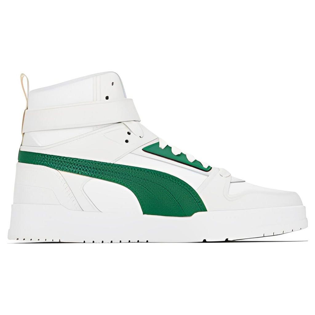 Puma Rbd Game Leather High-Top Sneakers Unisex Sneakers White Green 385839-10