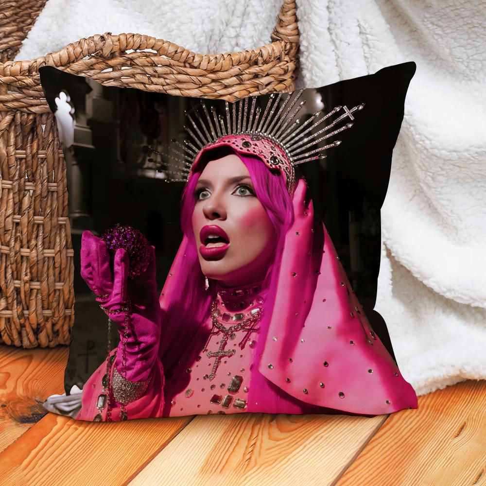 Singer Chrissy Chlapecka Christine Clam Casino Pillow Case Home Cushion Cover Suitable For Office Sofa Car Suitable For All