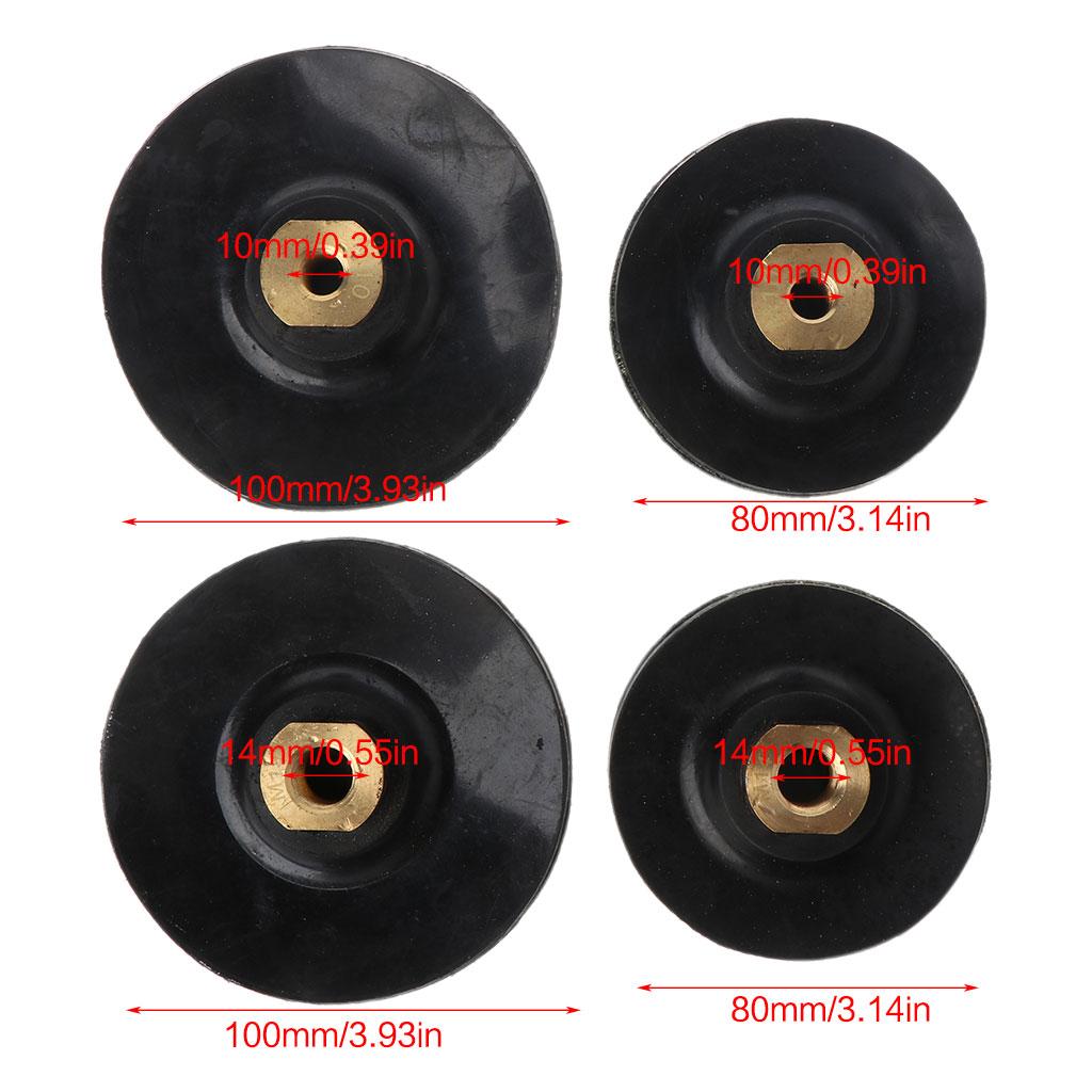 4'' M14 Rubber Based Sanding and Grinding Discs for Concrete Floor Tile Table Grinder Stone Sanding and Polishing