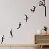 Slam Dunk Sequence Basketball Wall Sticker Self-Adhesive Removable for Boys Room Gym Style Home Decor