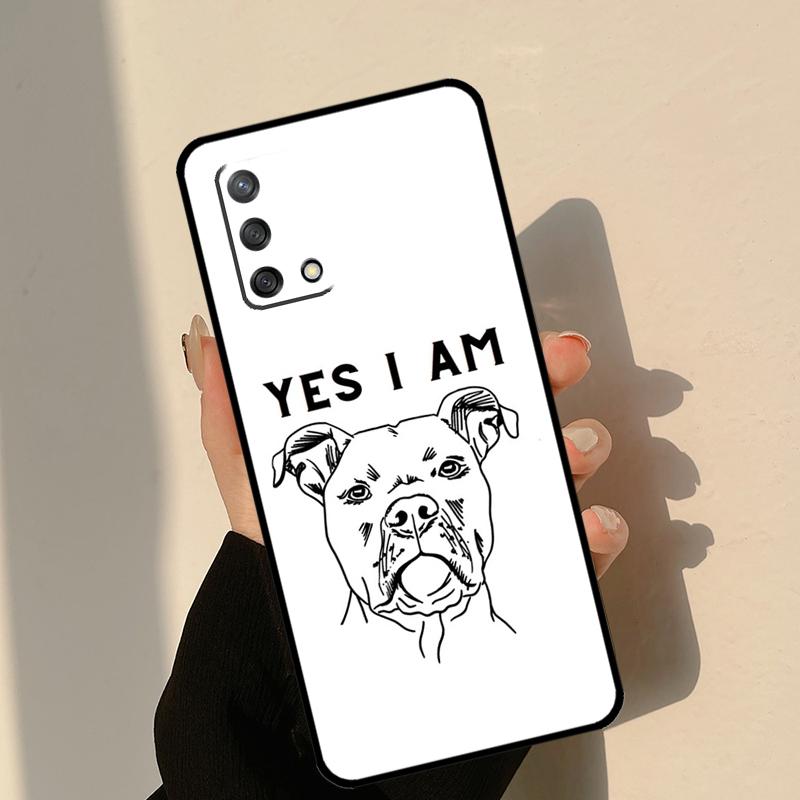 Pitbull Dog Case For Oppo A40 A60 A80 A18 A78 A98 A58 A38 A54 A74 A94 A96 A76 A16 A15 A17 A57 A5 A6 Pro