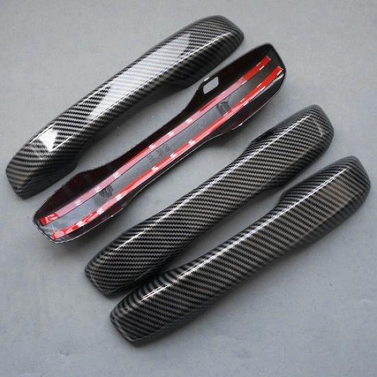 New Carbon Fiber Style Door Handle Cover Trim For Honda Civic 11th Gen HR-V CR-V