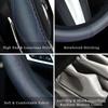 Car steering wheel sleeve without inner ring direction sleeve Leather handle sleeve Universal handle sleeve elastic band