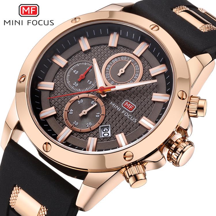 MINIFOCUS 0089G Men's Waterproof Luminous Quartz Sports Watch