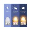 (British Standard Warm)LED Night Light Sleep Light Smart Home Light Plug-In Bedside Wall Lamp