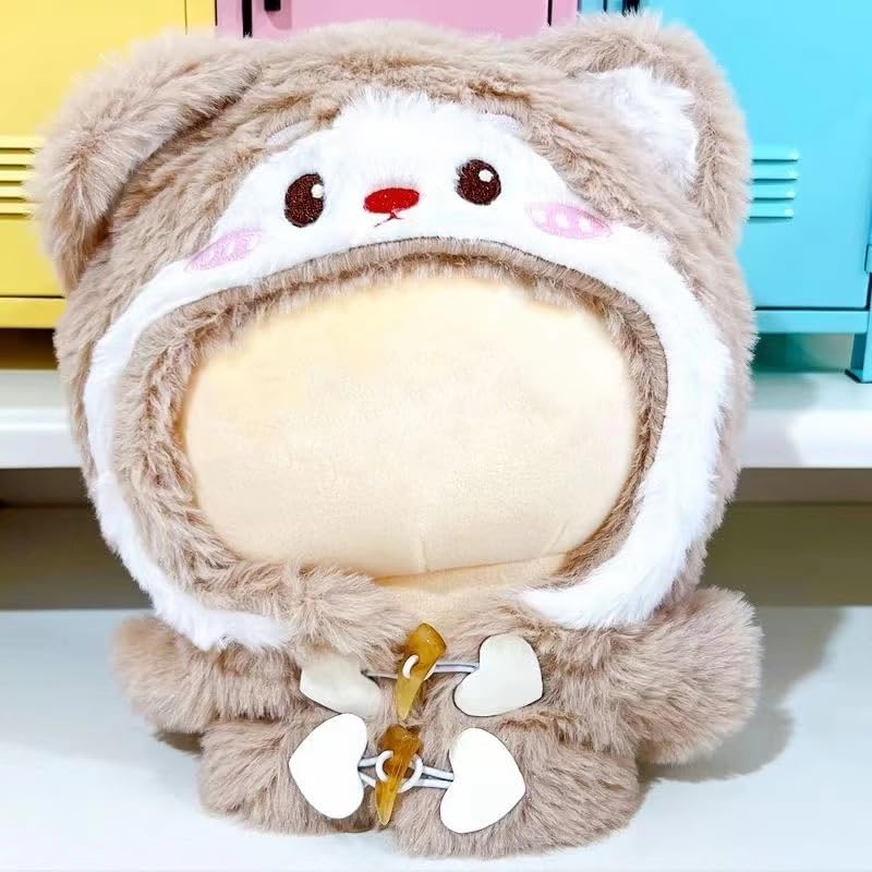 Ruokey Plush Toy Clothes (Clothes Only) 15cm-20cm Plush Doll Clothes, Cute Costume, Dress-up, DIY Accessory, Doll Suit, Jumpsuit, Photo Path, Doll