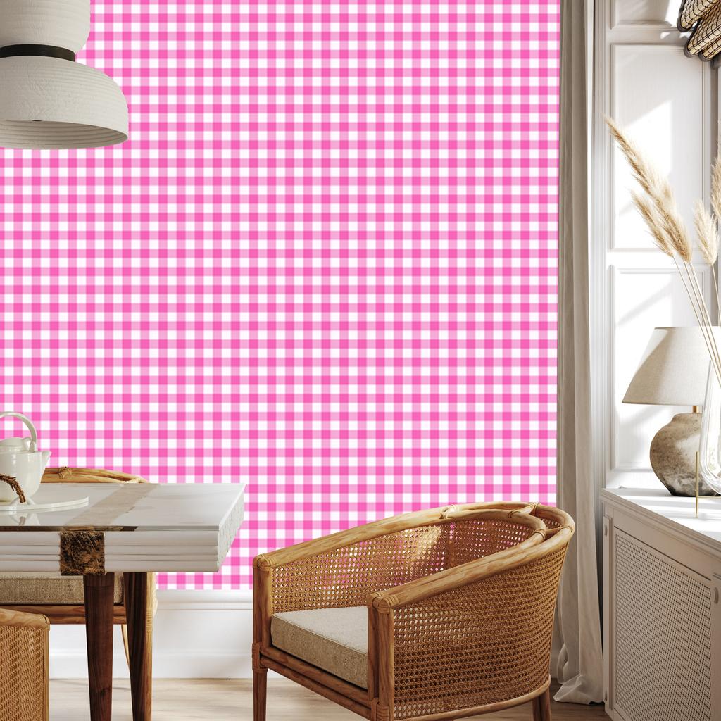 Wallpaper Fabric pattern powder pink, bottom powder pink 50x1000