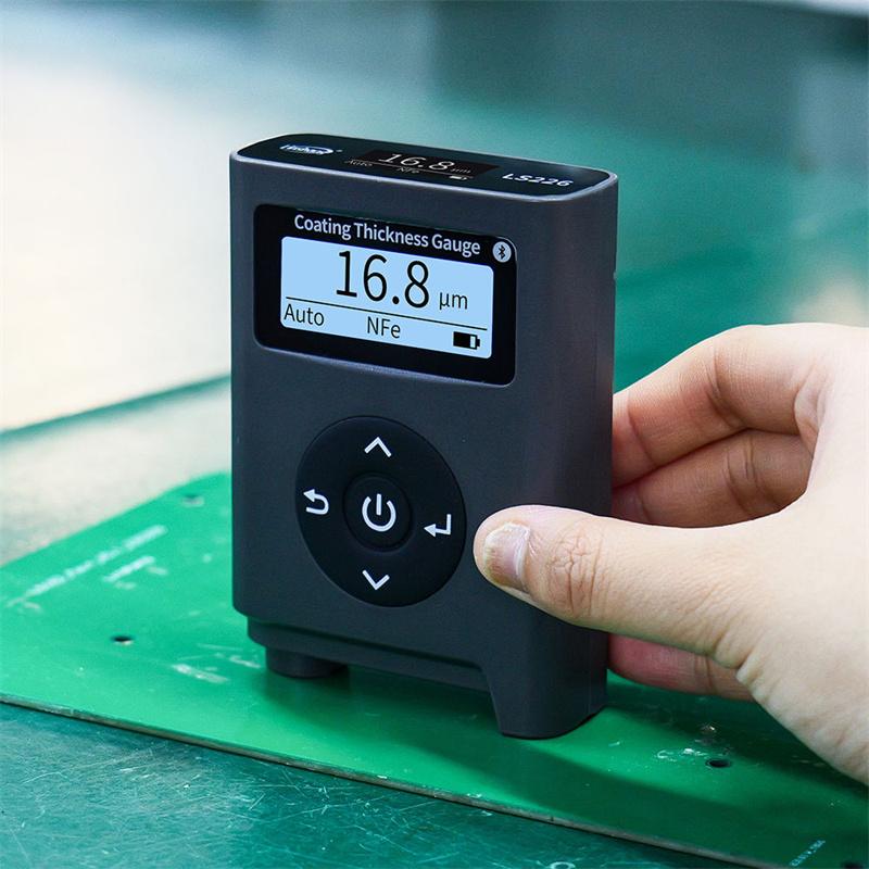 LS226 High Precision Coating Thickness Gauge Dual Display Fe Nfe Digital Thickness Tester for Plate Conformal Coating