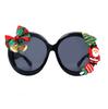 New Christmas limited sunglasses, cat eye large frame round frame YK Christmas personalized sunglasses