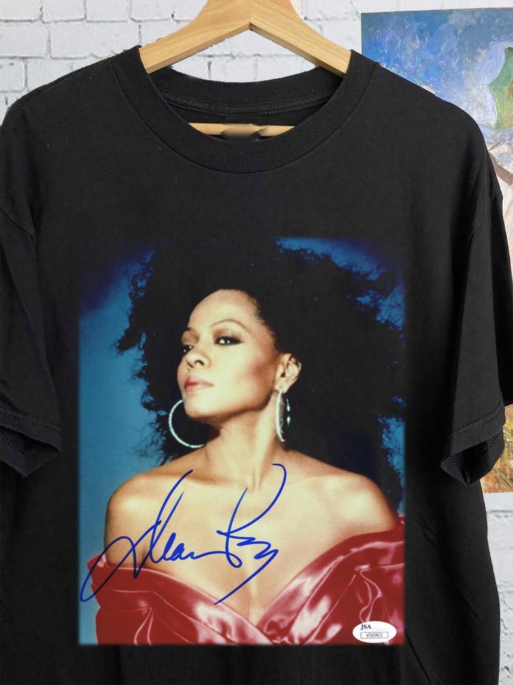 Rare Diana Ross Signature Black Size S-2345Xl Gift Shirt AG1101 Unisex T-Shirt S
