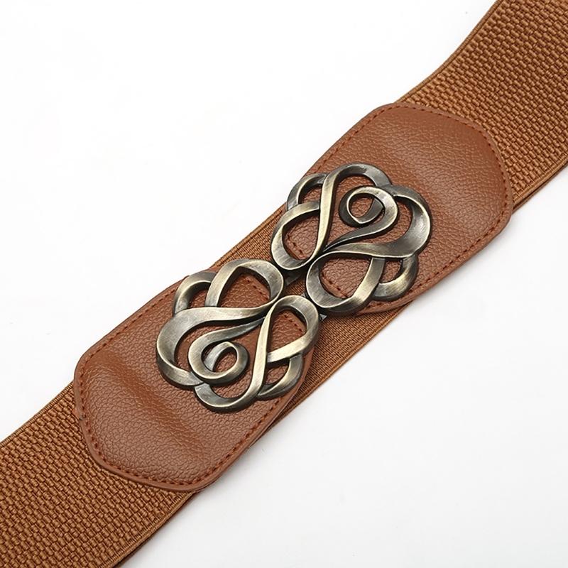 Elastischer Hüftgürtel Punk Kette für Cowboy Cowgirl Modern Rose Schnalle Hüftkette Breiter Gürtel Modeaccessoire