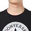 Herren Converse Chuck Muster Rundhals Lässig Sport Atmungsaktiv Kurzarm Schwarz 10021506-A01