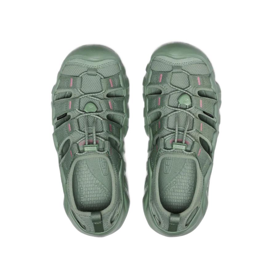 Keen HYPERPORT H2 Fabric Slip Resistant Abrasion Resistant River Trekking Shoes Women's Single Color/Lotus Leaf Green 1031748