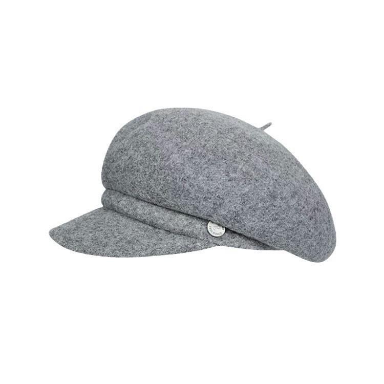 Woll-Barett für Damen Herbst Winter Vintage Gestrickt Warmes Modeaccessoire