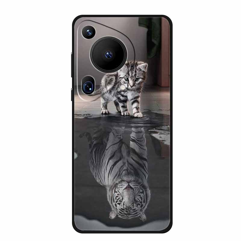 For Huawei Pura 70 Pro Ultra Case Pura70 Pro Black Silicone Soft Back Cover Case For Huawei Pura 80 Pro Ultra Phone Case Pura80