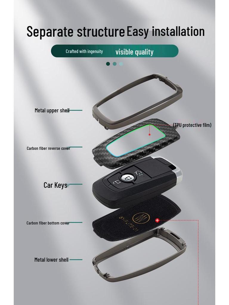Ford Mustang Mach-E 2021 Key Case - Protective Metal Shell