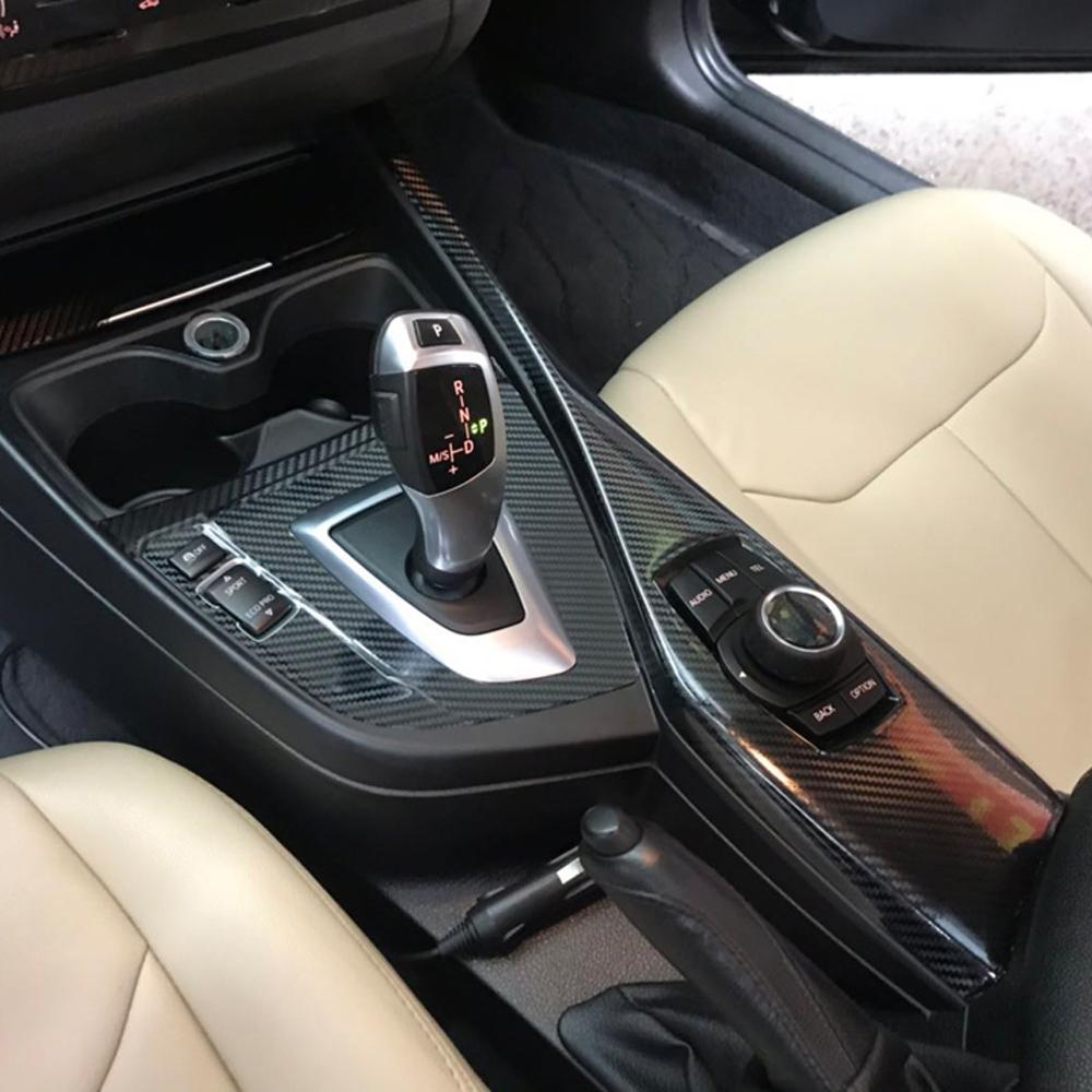 Carbon Fiber For BMW 1 Series F20 2012-2016 Film Interior Stickers Center Console Gear Dashboard Air Door Handle Lift Panel