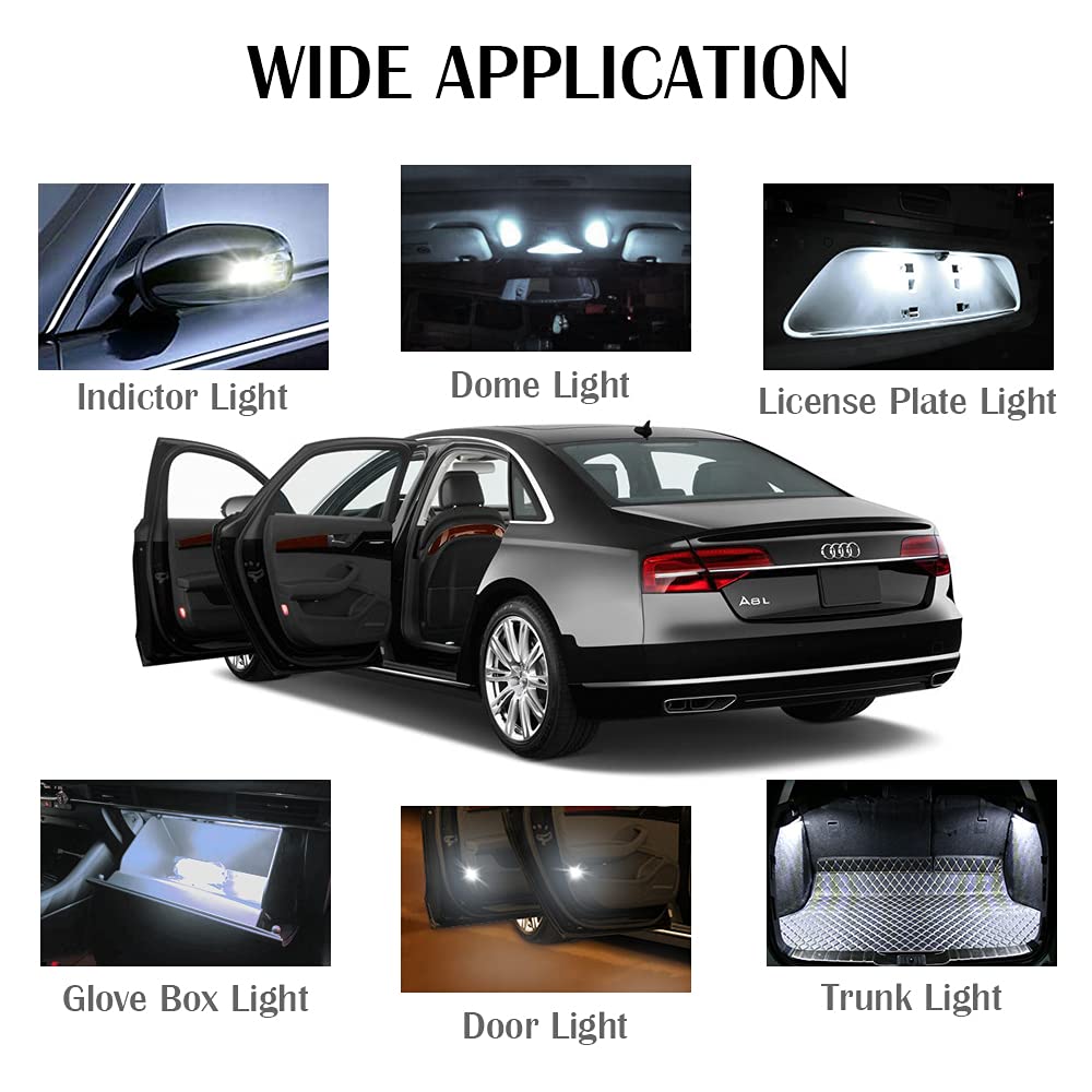 T10 Built-in Decoding Canbus No Error Free, 12V Car T10