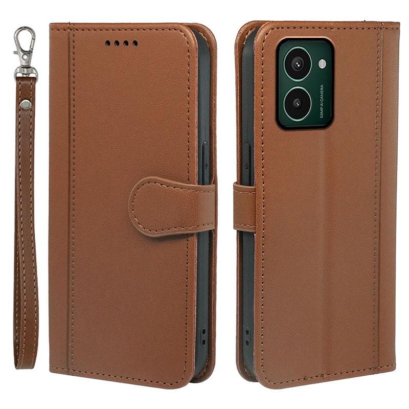 

HX02 Для HMD Pulse Pro Чехол Кошелек Кожаный Чехол для Телефона с Ремешком Brown