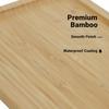 Bamboo Counter Tray for Bathroom Natural Wooden Decorative Tray Kitchen, Shower, Dining Table Vanity,10×6.9 Inch