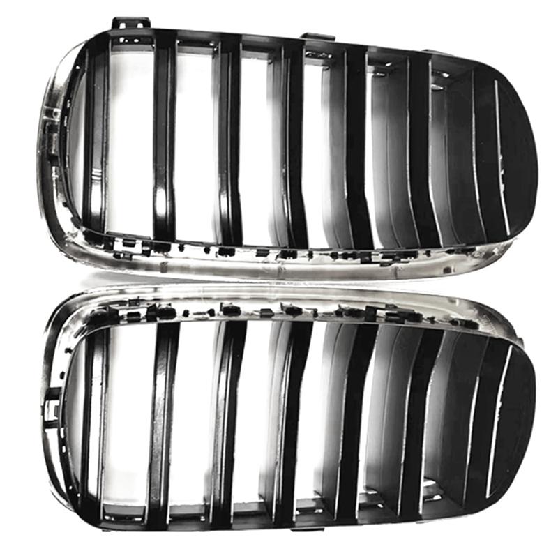 Plain Front Bumper Grille Grill /Middle Grille Radiator Grille For BMW X5 F15 X6 F16 2013-2018