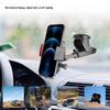 Universal In-Car Phone Mount with Suction Cup for Windshield or Dashboard.